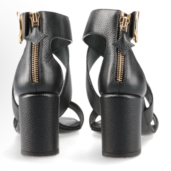 Authentic Louis Vuitton Calfskin Horizon Black Heel Sandals 36/ US6 - Picture 7 of 16